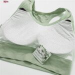 نیم تنه ورزشی زنانه ماییلدا مدل بدون فنر پددار ماساژوری کد 4635 رنگ سبز