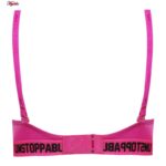 سوتین زنانه مدل پوش آپ دکلته فنردار کد 4628 رنگ سرخابی