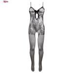 لباس خواب زنانه ماییلدا مدل فانتزی کد 4622-068 رنگ مشکی