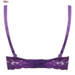 ست شورت و سوتین زنانه لنا مدل دکلته فنردار پوش آپ کد 4625 رنگ بنفش