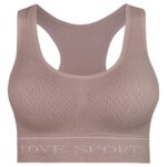 نیم تنه ورزشی زنانه ماییلدا مدل بدون فنر پددار ماساژوری کد 4635 رنگ صورتی روشن