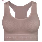 نیم تنه ورزشی زنانه ماییلدا مدل بدون فنر پددار ماساژوری کد 4635 رنگ صورتی روشن