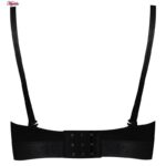 ست شورت و سوتین زنانه مدل دکلته فنردار پوش آپ کد 4626 رنگ مشکی