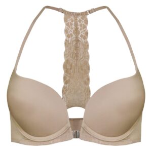 سوتین زنانه پینک دیر مدل دو حالته فنر دار کد 4642 رنگ کرم