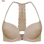 سوتین زنانه پینک دیر مدل دو حالته فنر دار کد 4642 رنگ کرم