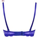 سوتین زنانه مدل پوش آپ دکلته فنردار کد 4629 رنگ آبی کاربنی