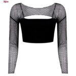 ست تاپ و رویه زنانه ماییلدا مدل 4652-5451 رنگ مشکی