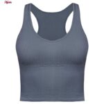 کراپتاپ زنانه ماییلدا مدل پددار کد 4637 رنگ آبی نفتی