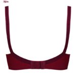 سوتین زنانه پانیذ مدل فنردار کد 66386 رنگ زرشکی