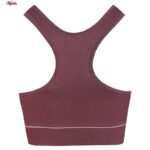 نیم تنه ورزشی زنانه ماییلدا مدل بدون فنر پددار ماساژوری کد 4635 رنگ زرشکی