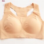 سوتین زنانه مدل لیزری پددار بدون فنر کد 4641 رنگ کرم