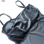 کراپ‌تاپ زنانه مدل مخملی پددار کد 4639 رنگ نقره ای