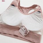 نیم تنه ورزشی زنانه ماییلدا مدل بدون فنر پددار ماساژوری کد 4635 رنگ صورتی روشن