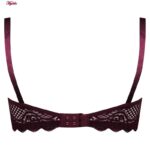 ست شورت و سوتین زنانه کارنا رز مدل گیپوری فنردار کد 4672-3001 رنگ عنابی