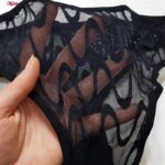 ست شورت و سوتین زنانه کارنا رز مدل گیپوری فنردار کد 4672-3001 رنگ مشکی