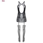 لباس خواب زنانه ماییلدا مدل فانتزی کد 4622-5004 رنگ مشکی