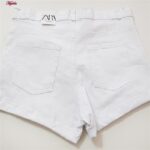 شلوارک جین زنانه کد 4671-3364 رنگ سفید