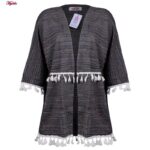 ست 3 تکه لباس زنانه کوزا مدل 4601-003-4 رنگ خاکستری تیره