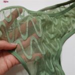 ست شورت و سوتین زنانه کارنا رز مدل گیپوری فنردار کد 4672-3001 رنگ سبز