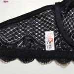 ست شورت و سوتین زنانه کارنا رز مدل گیپوری فنردار کد 4672-3001 رنگ مشکی