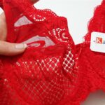 ست شورت و سوتین زنانه کارنا رز مدل گیپوری فنردار کد 4672-3001 رنگ قرمز