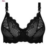 ست شورت و سوتین زنانه کارنا رز مدل گیپوری فنردار کد 4672-3001 رنگ مشکی