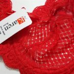 ست شورت و سوتین زنانه کارنا رز مدل گیپوری فنردار کد 4672-3001 رنگ قرمز