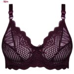 ست شورت و سوتین زنانه کارنا رز مدل گیپوری فنردار کد 4672-3001 رنگ عنابی