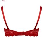 ست شورت و سوتین زنانه کارنا رز مدل گیپوری فنردار کد 4672-3001 رنگ قرمز