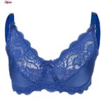 سوتین زنانه لین مدل فنردار گیپوری کد 4680-614 رنگ آبی