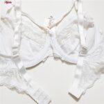 ست شورت و سوتین زنانه کارنا رز مدل گیپوری هارنس فنردار کد 4673-3150 رنگ سفید