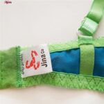 ست شورت و سوتین زنانه جینا مدل فنردار گیپوری کد 4730-1007 رنگ آبی