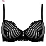 ست شورت و سوتین زنانه میسا مدل فنردار گیپوری کد 4735-6115 رنگ مشکی