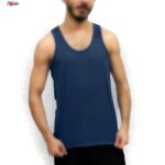 زیرپوش رکابی مردانه ماییلدا مدل پنبه ای کد 4712 رنگ آبی کاربنی