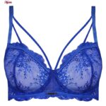 ست شورت و سوتین زنانه ماییلدا مدل فنردار گیپوری کد 4691-8585 رنگ آبی