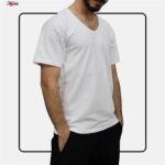 زیرپوش آستین دار مردانه ماییلدا مدل پنبه ای کد 4710-3 رنگ سفید بسته 3 عددی