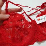 سوتین زنانه کارنا رز مدل فنردار هارنس ستاره ای کد 4679-315-4 رنگ قرمز