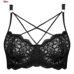 سوتین زنانه کارنا رز مدل فنردار هارنس ستاره ای کد 4679-315-4 رنگ مشکی