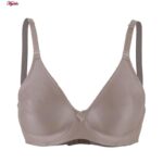 سوتین زنانه لین مدل فنردار کد 4680-741 رنگ نسکافه ای