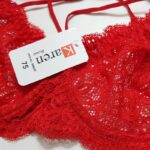 سوتین زنانه کارنا رز مدل فنردار هارنس ستاره ای کد 4679-315-4 رنگ قرمز