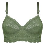 سوتین زنانه کارنا رز مدل فنردار کش پهن کد 4678-332 رنگ سبز