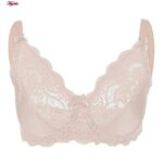 سوتین زنانه لین مدل فنردار گیپوری کد 4680-614 رنگ کرم