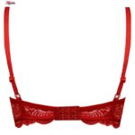 ست شورت و سوتین زنانه ماییلدا مدل فنردار گیپوری کد 4691-8585 رنگ قرمز