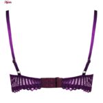 ست شورت و سوتین زنانه میسا مدل فنردار گیپوری کد 4735-6115 رنگ بنفش