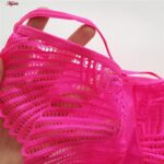 ست شورت و سوتین زنانه میسا مدل فنردار گیپوری کد 4735-6115 رنگ صورتی