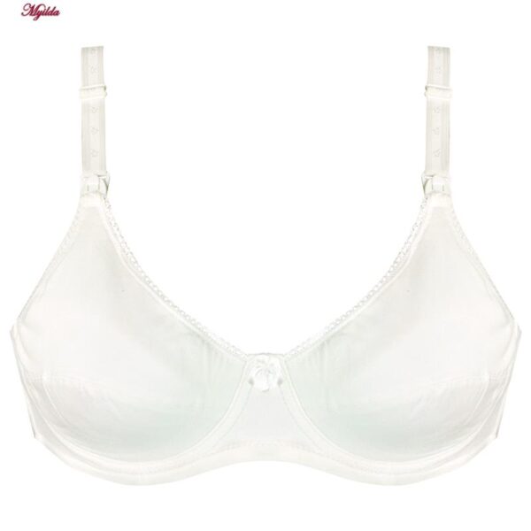 سوتین شیردهی مدل فنردار کد 3804 رنگ سفید