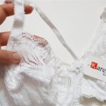 ست شورت و سوتین زنانه کارنا رز مدل گیپوری هارنس فنردار کد 4673-3150 رنگ سفید