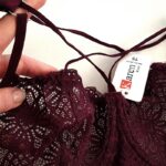 سوتین زنانه کارنا رز مدل فنردار هارنس ستاره ای کد 4679-315-4 رنگ عنابی