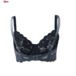 ست شورت و سوتین زنانه لین مدل فنردار کد 4682-615 رنگ طوسی