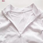 سرهمی ورزشی زنانه ماییلدا مدل زیپ دار کد 4722-03 رنگ سفید